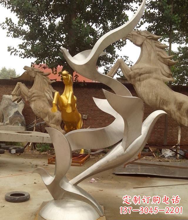聊城精美不锈钢鸽子雕塑