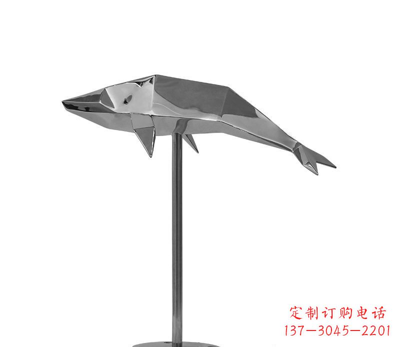 聊城不锈钢海豚雕塑