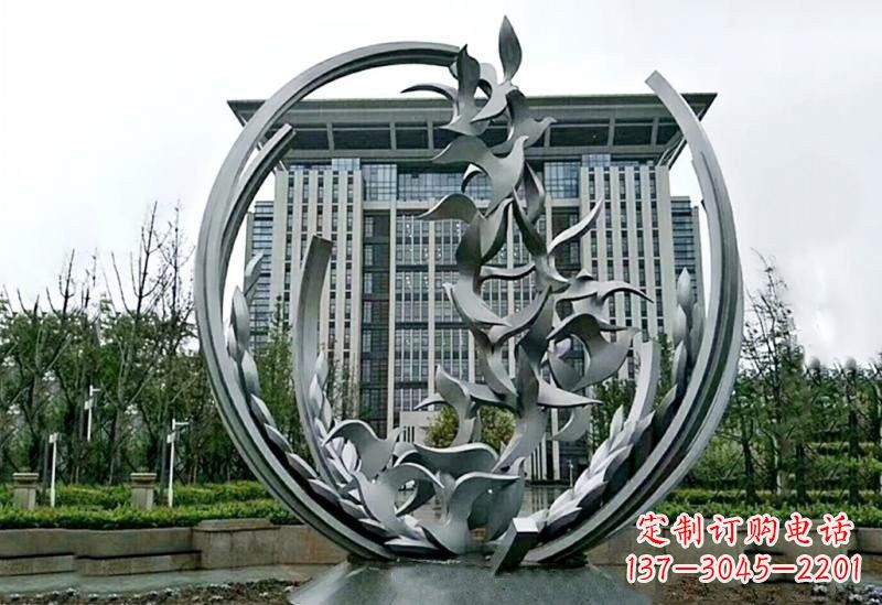 聊城不锈钢和平鸽雕塑