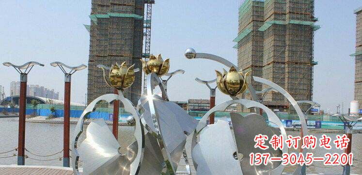 聊城不锈钢荷叶雕塑——缔造经典之美