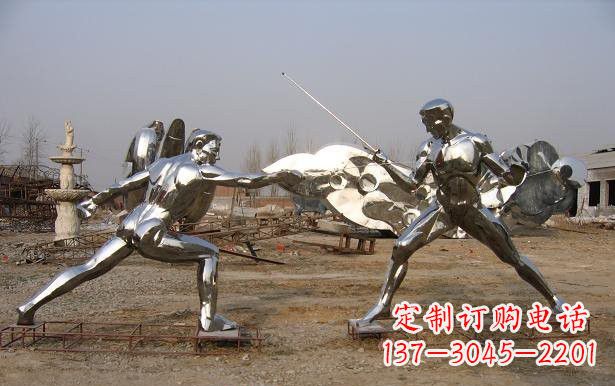 聊城不锈钢雕刻的运动员雕塑