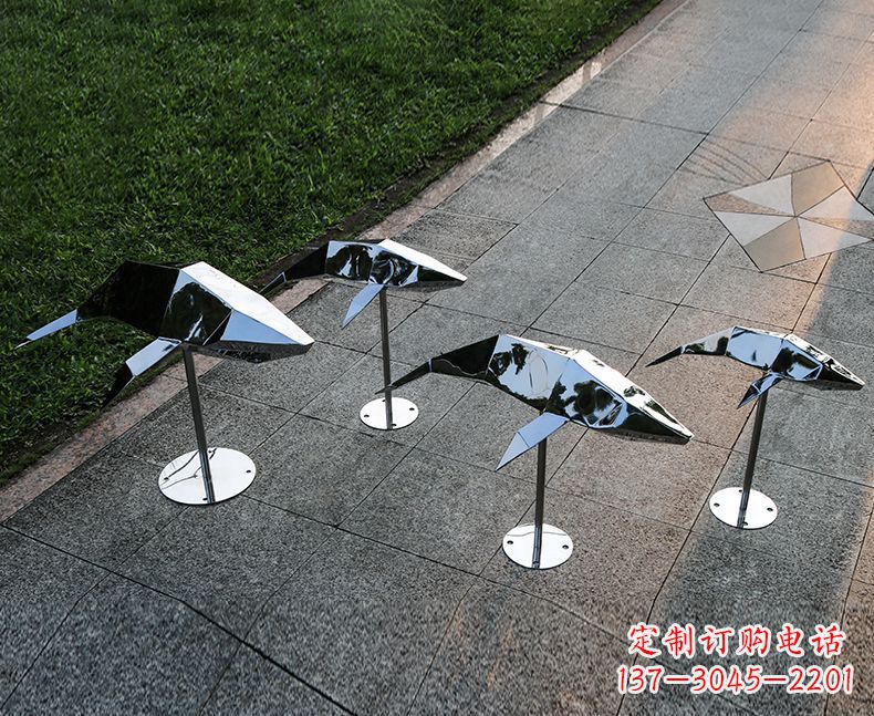 聊城不锈钢海豚雕塑精致的海洋之美