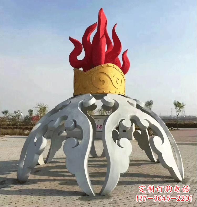 聊城不锈钢拱门雕塑精致而又充满艺术气息