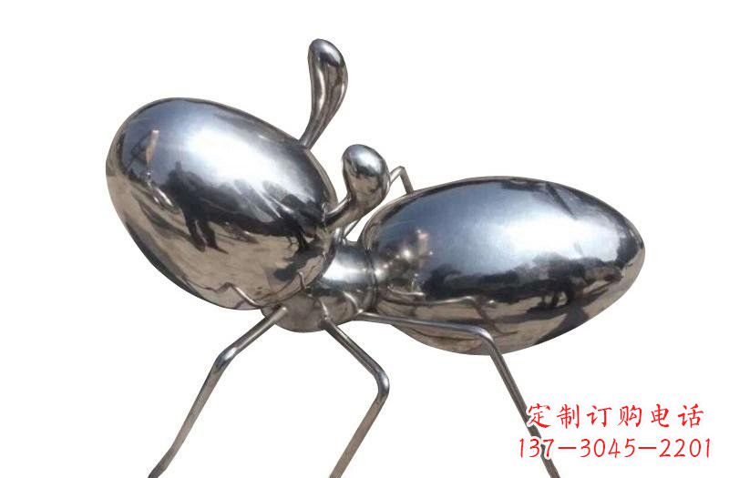 聊城不锈钢抽象蚂蚁雕塑