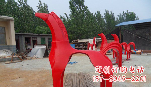 聊城不锈钢马雕塑精致而经久