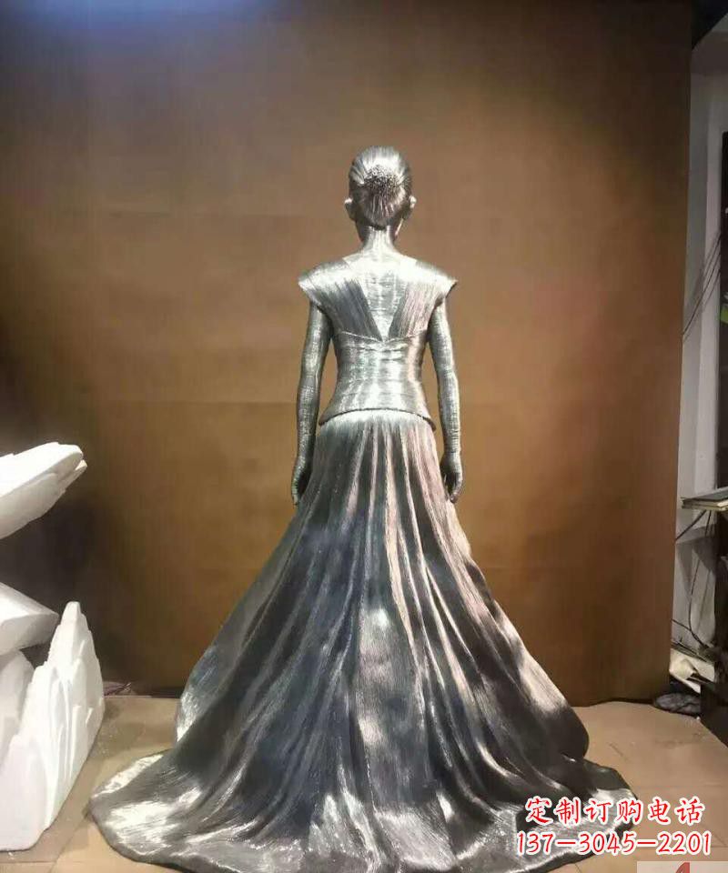 聊城女性之美不锈钢抽象女人身影雕塑