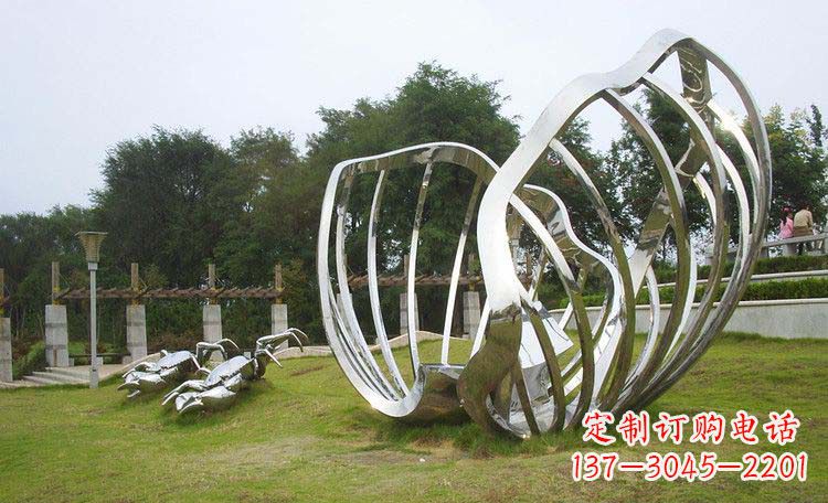 聊城不锈钢贝壳雕塑的美