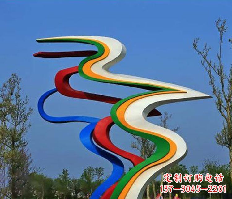 聊城精美不锈钢飘带雕塑