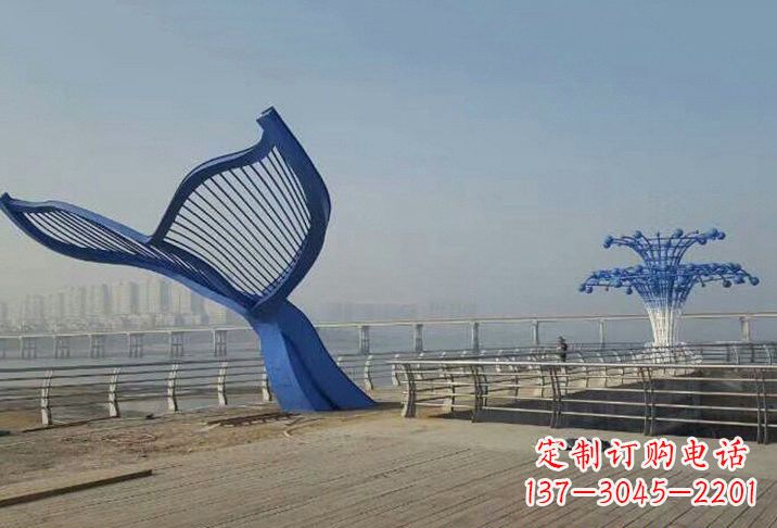 聊城不锈钢鲸鱼雕塑
