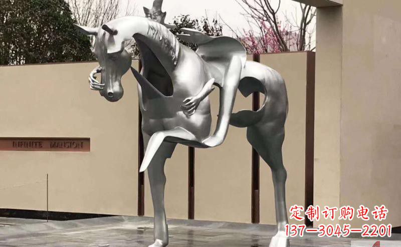 聊城不锈钢骑马雕塑精美外形与经久耐用