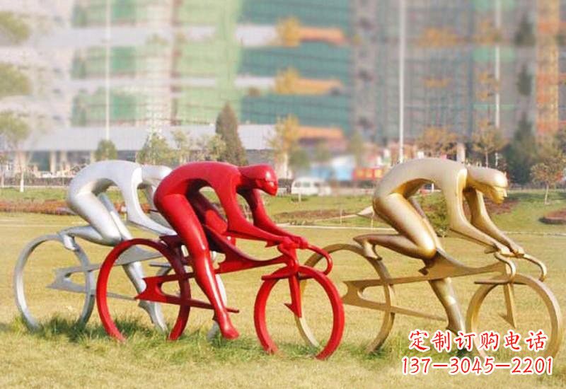 聊城不锈钢自行车雕塑