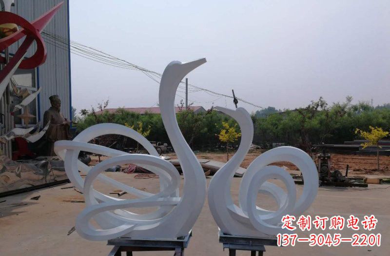 聊城精美不锈钢天鹅雕塑