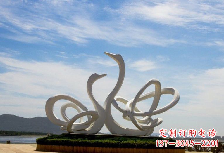 聊城不锈钢制天鹅雕塑