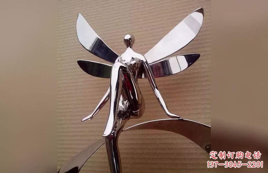 聊城不锈钢天使雕塑
