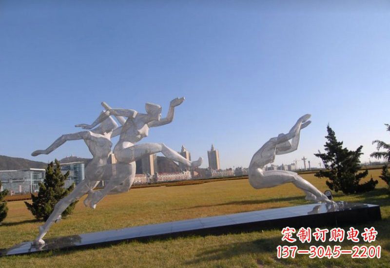 聊城不锈钢运动员雕塑