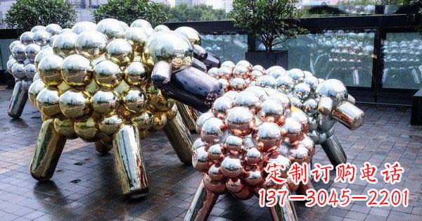 聊城不锈钢羊雕塑艺术与美感相结合