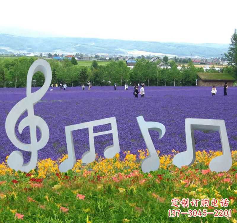 聊城精美不锈钢音符雕塑