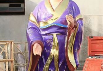 聊城玻璃钢宗教庙宇彩绘八仙神像