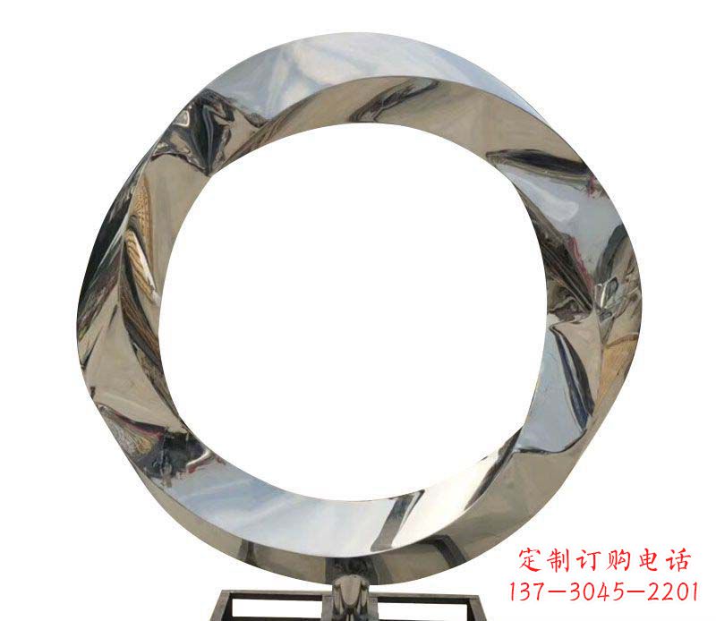 聊城不锈钢圆环雕塑——精美而优雅