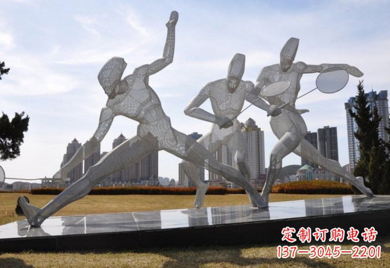 聊城精致的不锈钢羽毛球雕塑