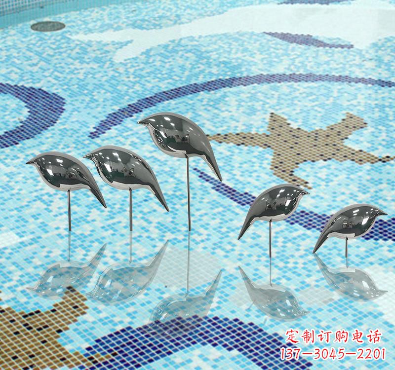 聊城不锈钢创意鸽子雕塑展现精致美感