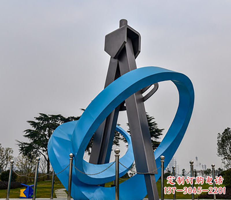 聊城精美的不锈钢圆规雕塑