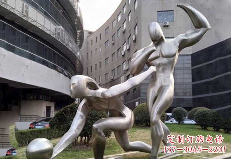 聊城不锈钢保龄球雕塑——精美绝伦