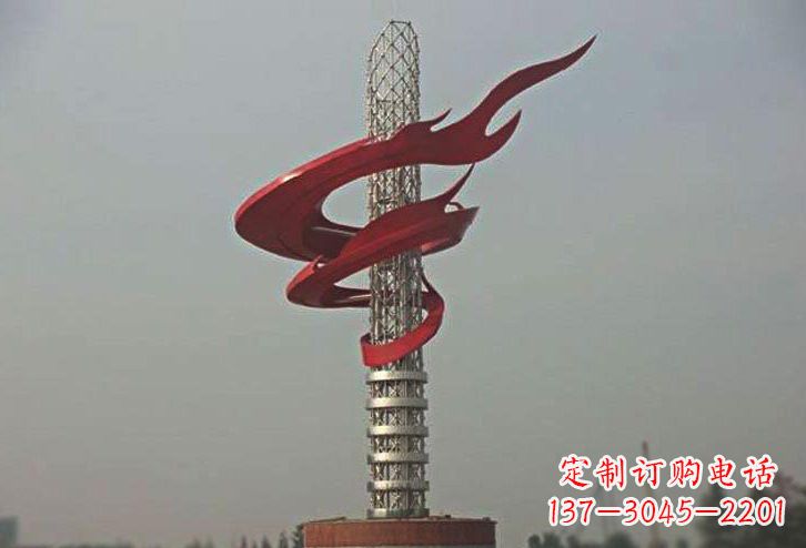 聊城不锈钢大型火炬雕塑