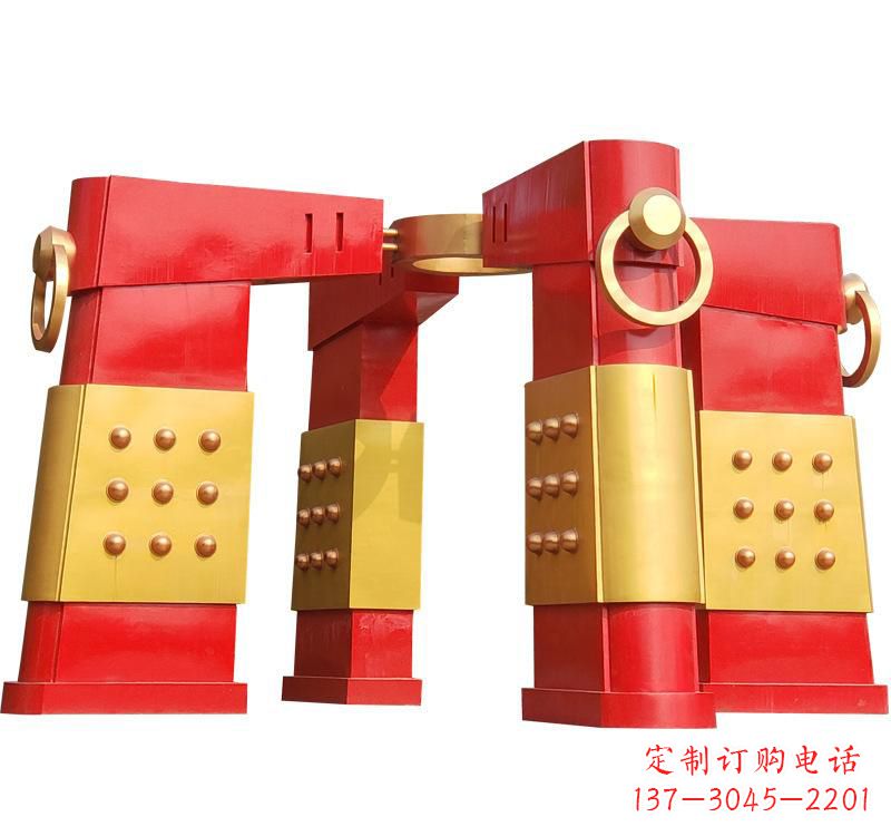 聊城不锈钢大型拱门雕塑——传承文化精髓