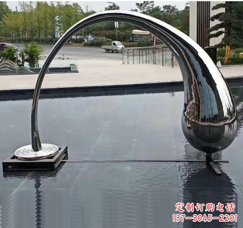 聊城不锈钢大型水滴雕塑让艺术融入生活