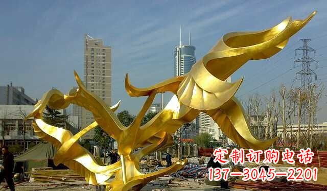 聊城不锈钢大雁雕塑——一件传承中华文化的艺术杰作