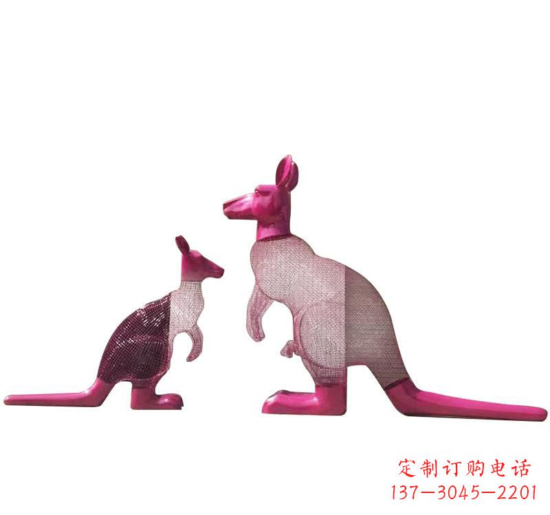 聊城不锈钢袋鼠雕塑——传承澳大利亚文化