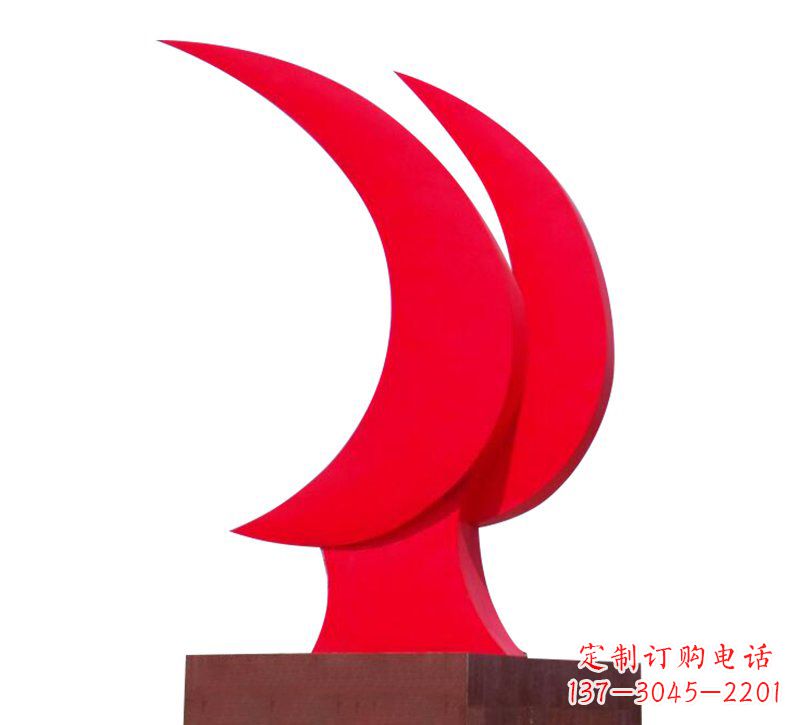 聊城不锈钢党旗雕塑——传承中华文化精神