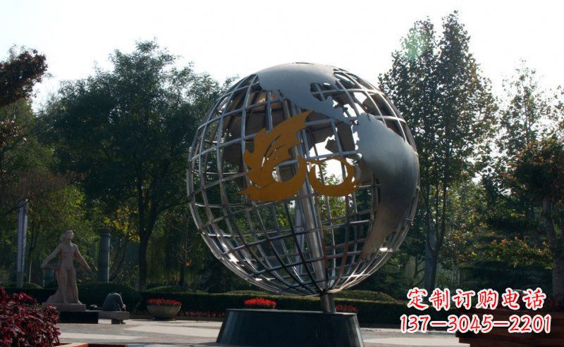 聊城不锈钢地球雕塑一件具有意义的艺术品