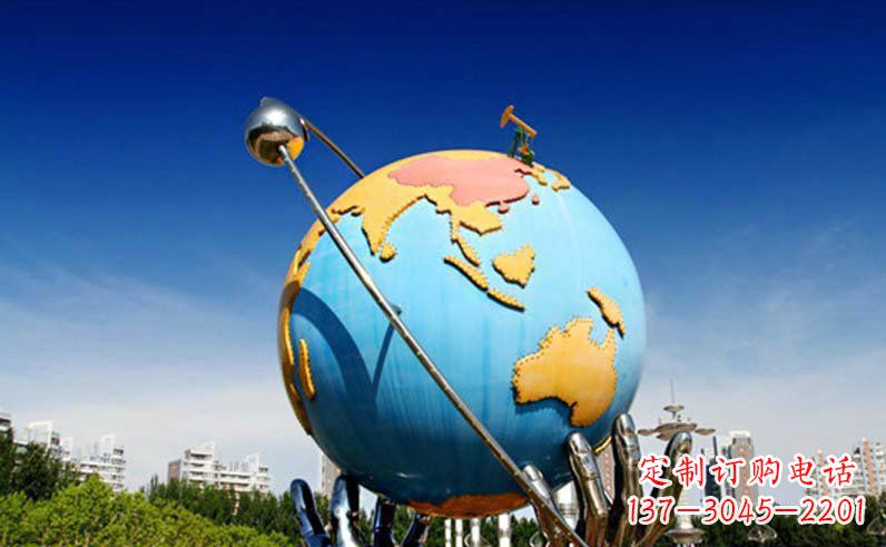聊城不锈钢地球仪雕塑精致的艺术之作