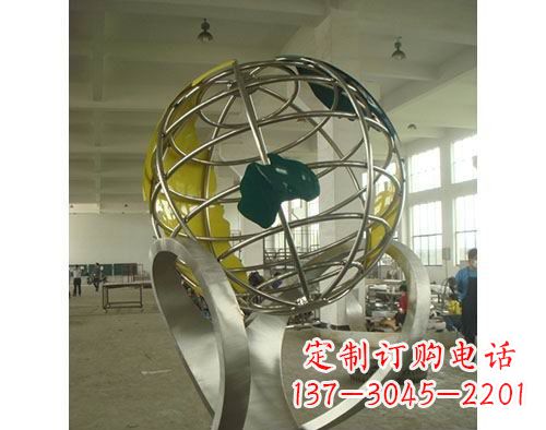 聊城不锈钢地球仪雕塑以艺术美化景观