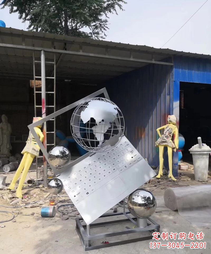 聊城不锈钢地球雕塑艺术与科技的完美结合