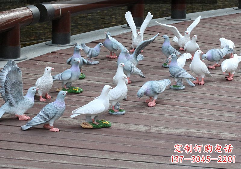 聊城精致的不锈钢鸽子雕塑