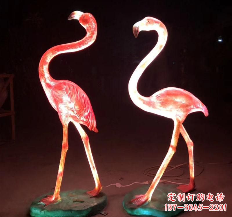 聊城不锈钢火烈鸟绚丽多彩的艺术品