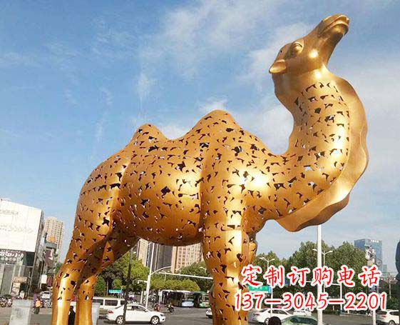聊城不锈钢锻造骆驼雕塑