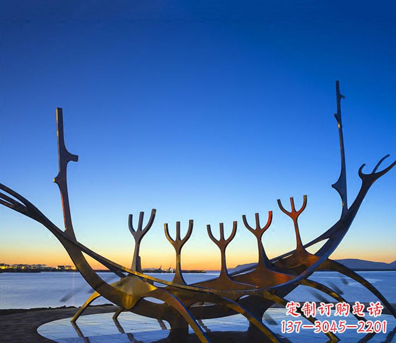 聊城帆船雕塑精致的海洋艺术品