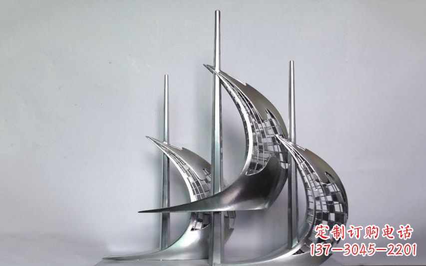 聊城不锈钢帆船雕塑——海洋之旅的象征