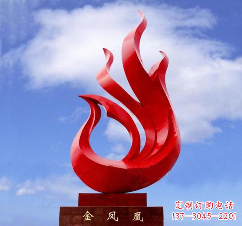 聊城不锈钢凤凰雕塑——精致灵动的艺术品