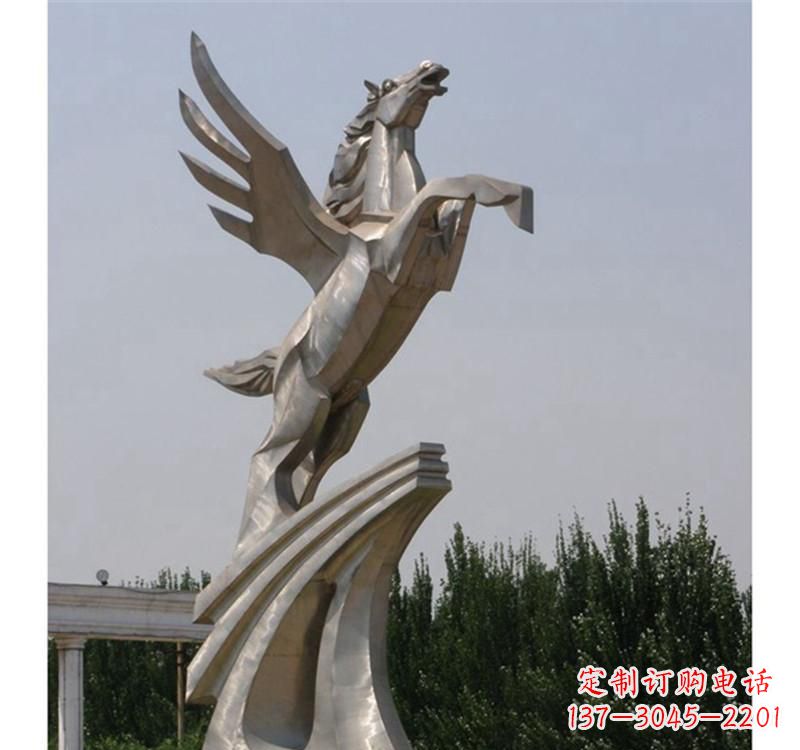 聊城不锈钢飞马雕塑精美雕塑艺术