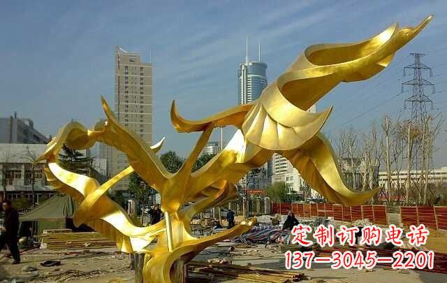 聊城不锈钢飞翔的天鹅雕塑