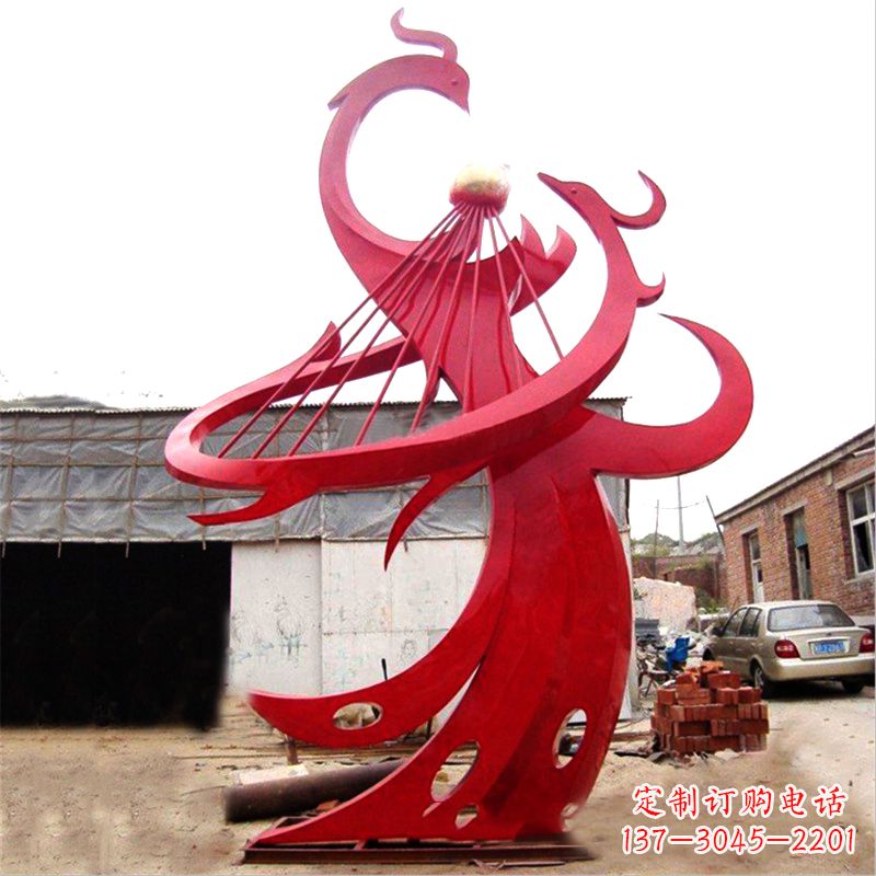聊城不锈钢凤凰雕塑绚丽多彩的艺术瑰宝