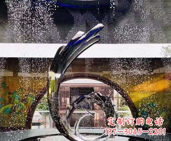 聊城凤凰雕塑优雅的不锈钢艺术