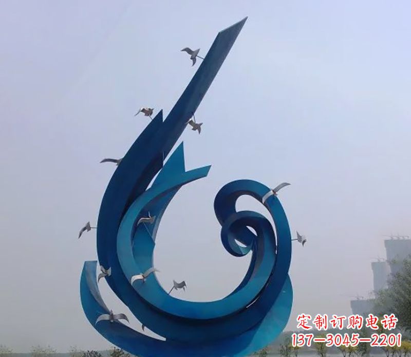 聊城不锈钢鸽子雕塑雕刻着永恒与美丽