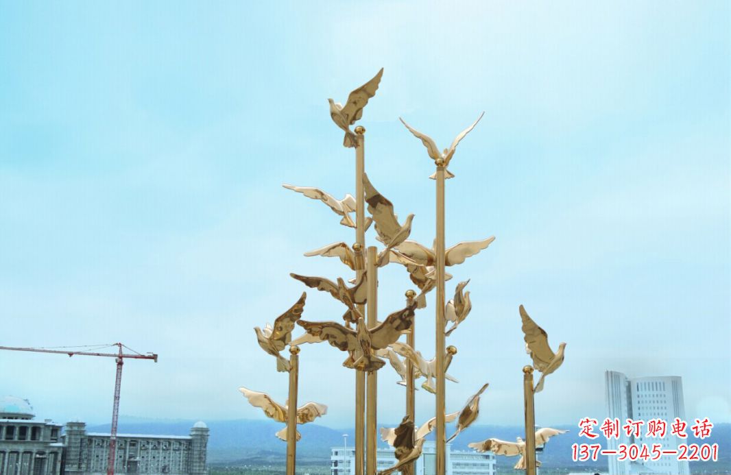 聊城鸽子雕塑，传承着美好的历史