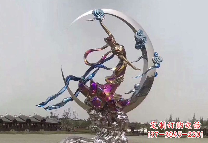 聊城不锈钢嫦娥奔月雕塑